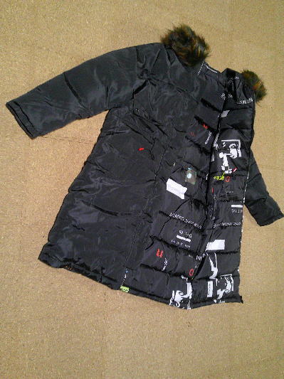 ４１）1,375円リバーシブル・ダウンコート