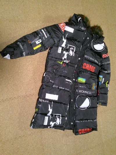 ４１）1,375円リバーシブル・ダウンコート