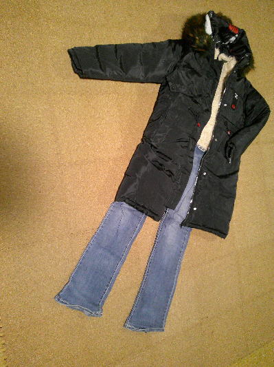 ４１）1,375円リバーシブル・ダウンコート