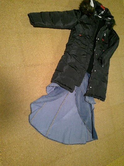 ４１）1,375円リバーシブル・ダウンコート