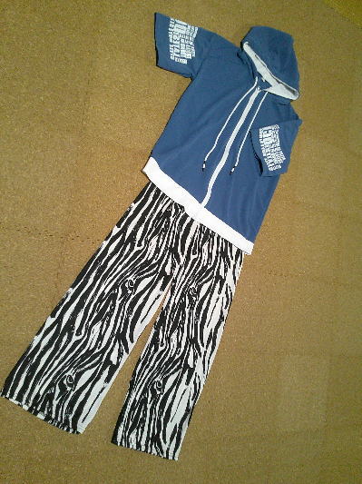 ４２）482円半ソデパーカー青