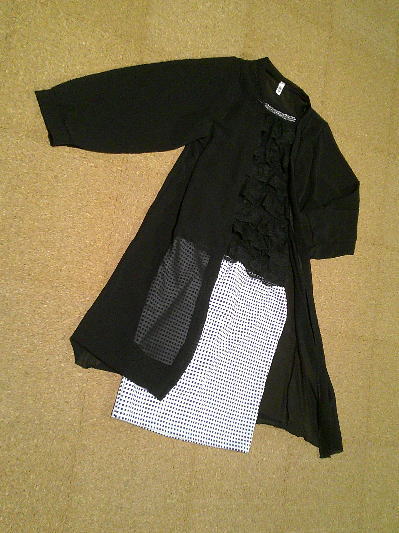 ４３）500円白チェックのタイトスカート夏