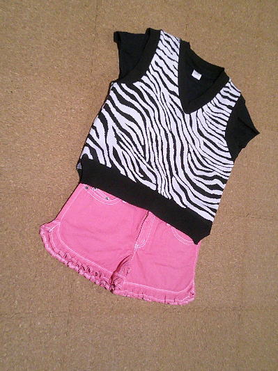 45)498円裾フリルショートパンツ・ピンク