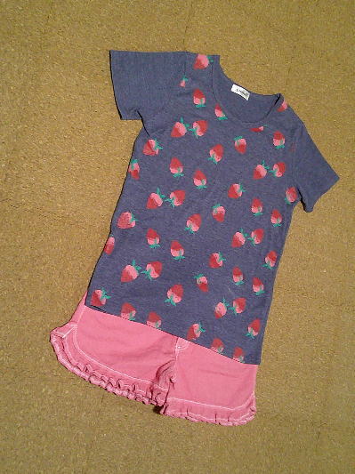 45)498円裾フリルショートパンツ・ピンク