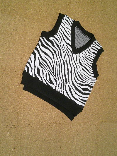 46)417円ゼブラ柄ニットベスト4