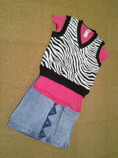 46)417円ゼブラ柄ニットベスト4