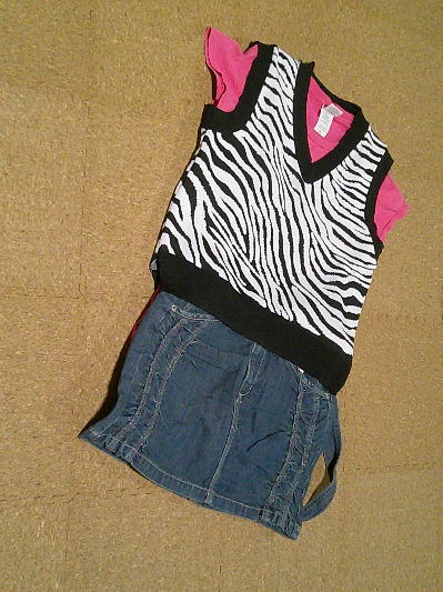 46)417円ゼブラ柄ニットベスト4