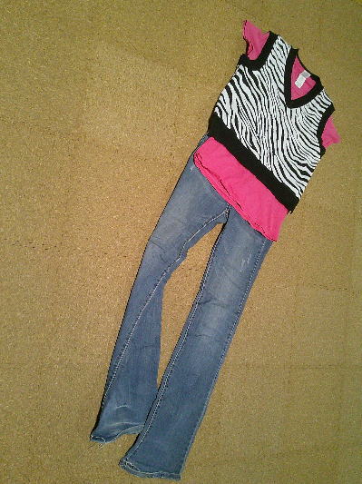 46)417円ゼブラ柄ニットベスト4