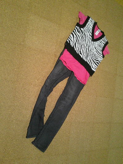 46)417円ゼブラ柄ニットベスト4