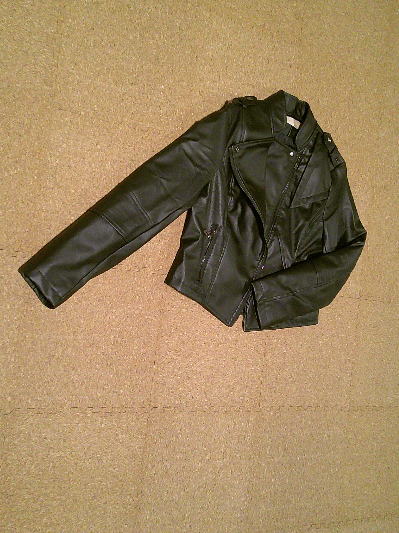 ４７）230円レザージャケット黒