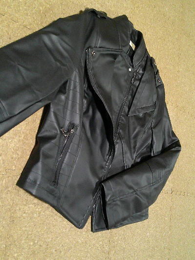 ４７）230円レザージャケット黒