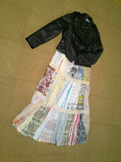 ４７）230円レザージャケット黒