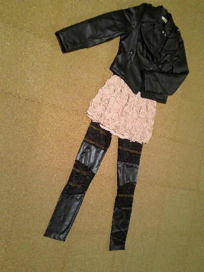 ４７）230円レザージャケット黒