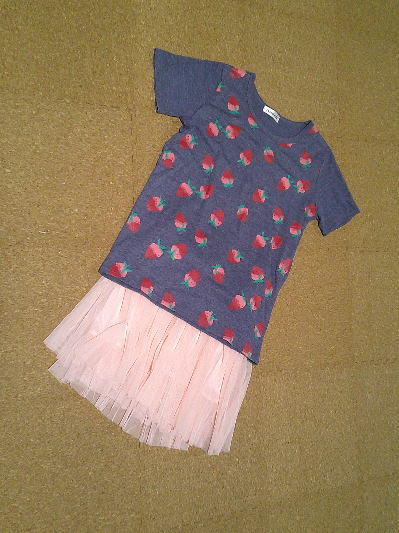 50)500円チュールのミニスカート