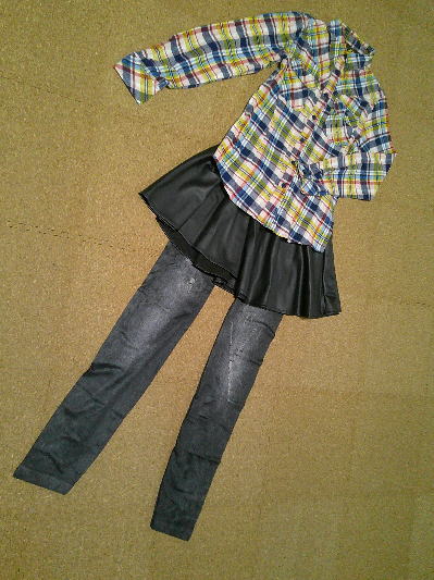 52)556円クラッシュデニムレギンス