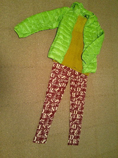 55)1000円カラフルダウンジャケット