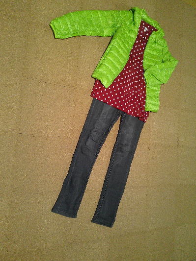 55)1000円カラフルダウンジャケット