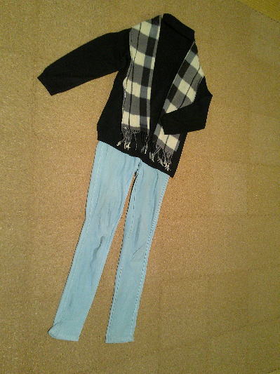 ５８）340円タートルネックセーター黒