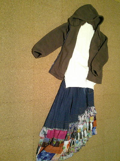 ６０）970円フリースジャケット茶