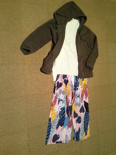 ６０）970円フリースジャケット茶