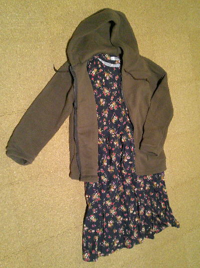 ６０）970円フリースジャケット茶