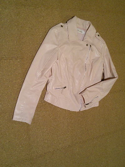 ６３）1,981円レザージャケット・ピンク５