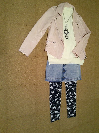 ６３）1,981円レザージャケット・ピンク５