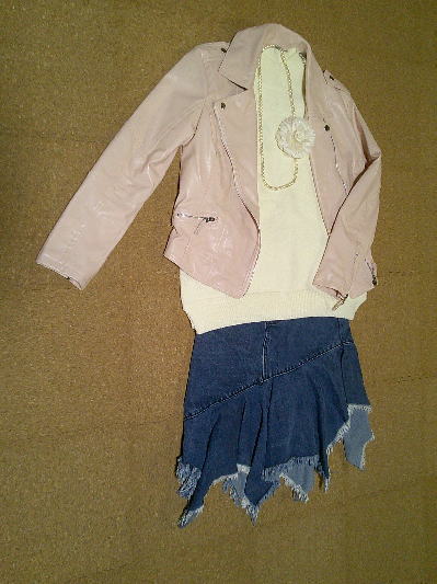 ６３）1,981円レザージャケット・ピンク５