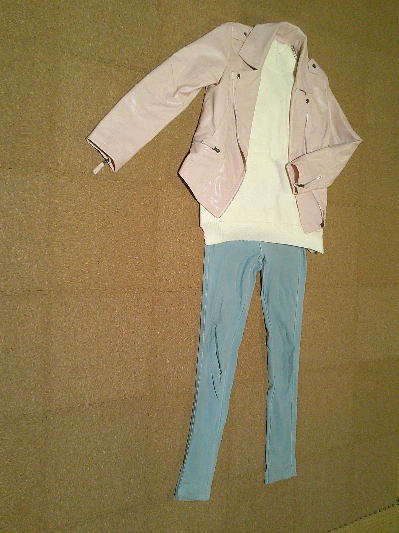 ６３）1,981円レザージャケット・ピンク５