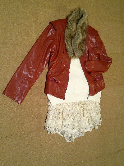 65)1,677円深紅のレザージャケット3