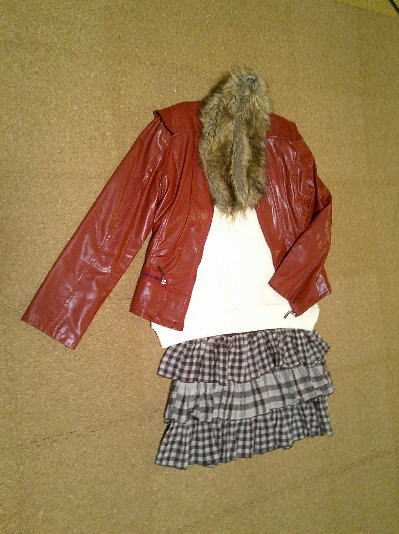 65)1,677円深紅のレザージャケット3