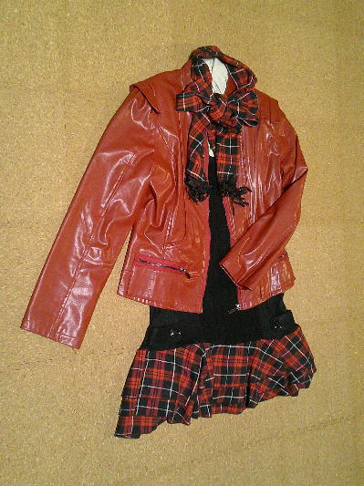 65)1,677円深紅のレザージャケット3