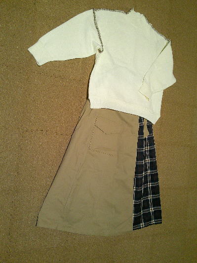 ８８）いつかのお出かけコーデ、フェイクレザーコート