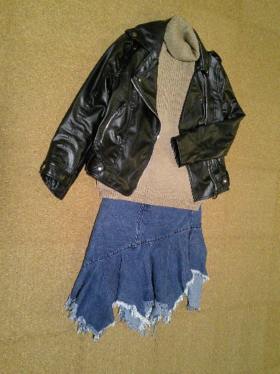 ６８）1,286円ライダースジャケット黒