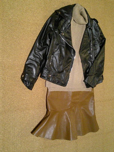 ６８）1,286円ライダースジャケット黒