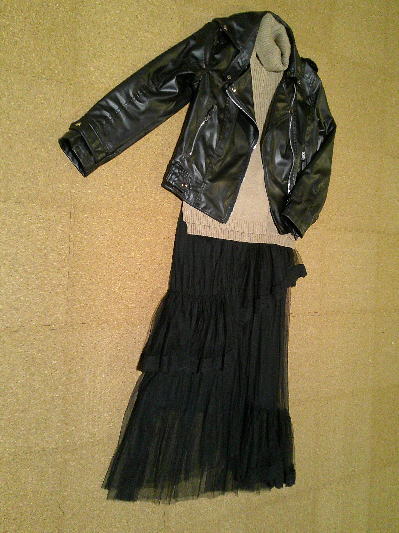 ６８）1,286円ライダースジャケット黒