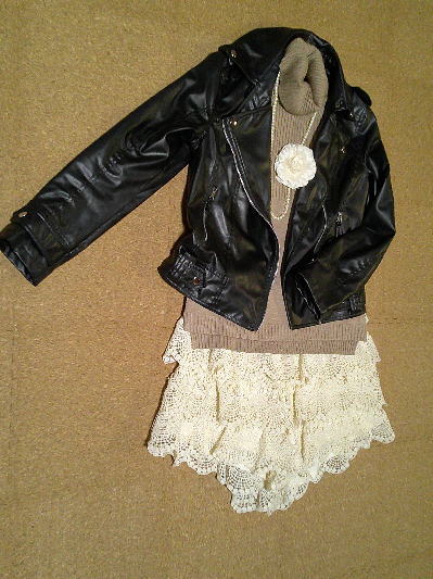 ６８）1,286円ライダースジャケット黒