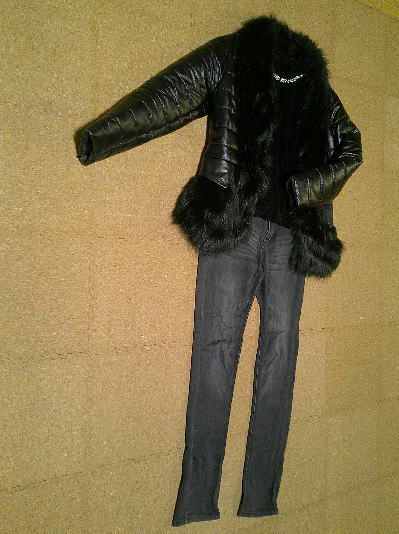 69)2,384円ファーレザージャケット