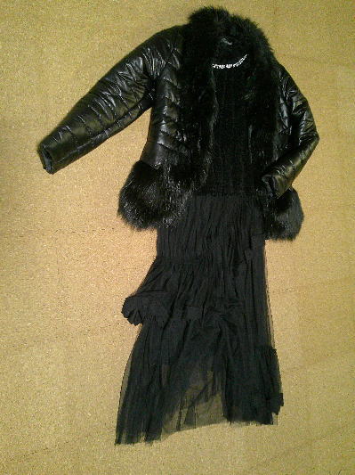 69)2,384円ファーレザージャケット