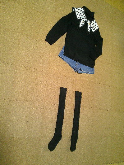 ７１）493円水玉のつけ襟