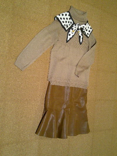 ７１）493円水玉のつけ襟