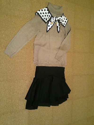 ７１）493円水玉のつけ襟