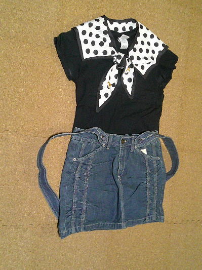 ７１）493円水玉のつけ襟