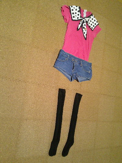 ７１）493円水玉のつけ襟