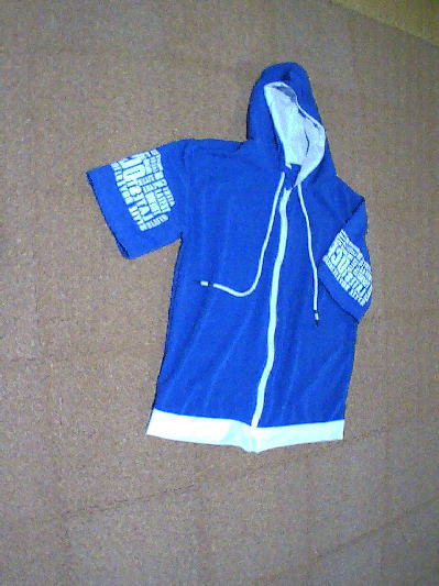 76)482円半そでパーカー青2