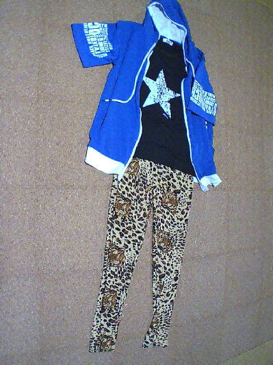 76)482円半そでパーカー青2