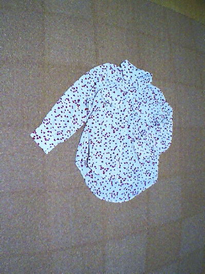 ７８）600円ハートのドットブラウス３