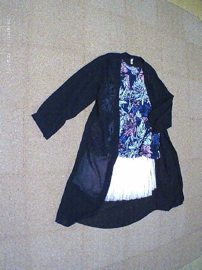 81)500円チュールのミニスカート