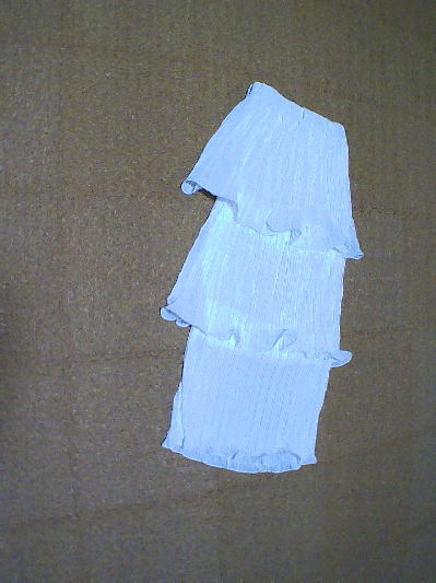 83)780円3段フリルのプリーツスカート白