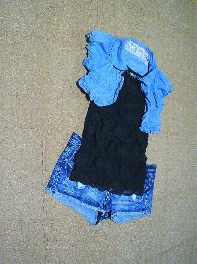 ８５）100円デニムのミニボレロ